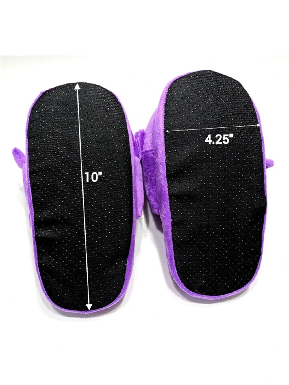 Gengar Plush Slippers - Purple Cozy Child size 3.0-6.0 - Women’s 5.0-8.5 . New
